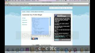 iWeb Tutorial #2 Embedding Twitter Updates To Your SIte