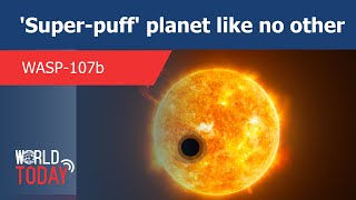 Astronomers have discovered a unique super-puff planet thats as big as Jupiter, 10 times lighter