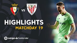 Resumen de CA Osasuna vs Athletic Club (1-3)