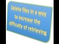 Delete files safety 