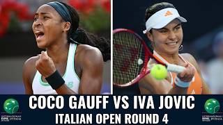 Coco Gauff vs Iva Jovic - Italian Open Round 4