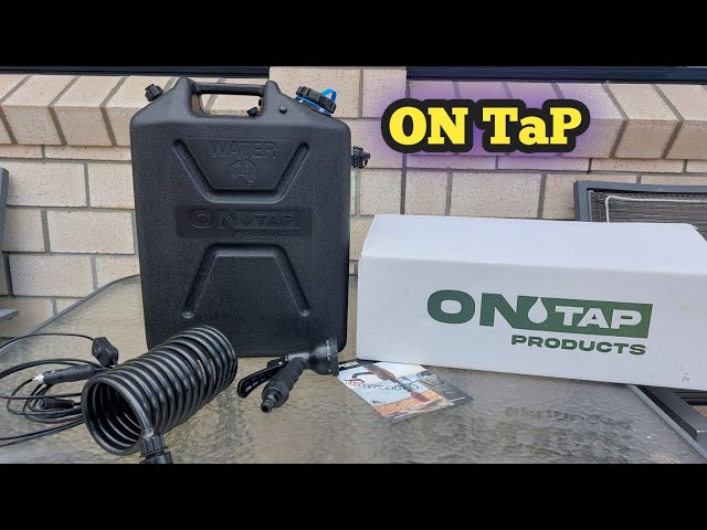 ON TaP portable shower unboxing class=