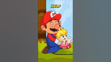 Mario is in a lot of trouble😭😭😭His wife left him😢😢😢 (Animation Meme) #shorts #mario #story