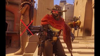 Overwatch | UI glitch NO HUD (Mcree Nightmare mode)