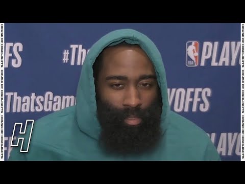 James Harden Talks Fan Throwing a Bottle at Kyrie, Postgame Interview - Game 4 | 2021 NBA Playoffs