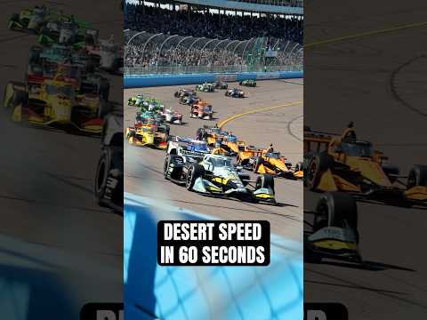 Desert speed in 60 seconds 🌵🏁 #indycar #racing #phoenix