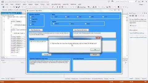 Code C# Mã hóa DES, Triple DES, Rijndael, RC2 có sử dụng Mode và Padding