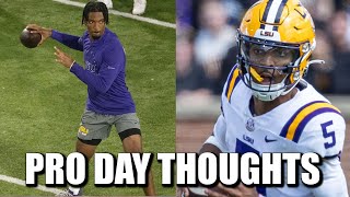 Thoughts on LSU QB Jayden Daniels' IMPRESSIVE Pro Day