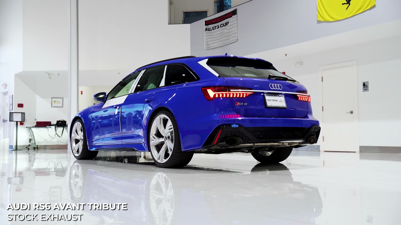 Audi RS6 - Stock VS. Akrapovic exhaust comparison