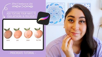 The Freelance Life Tutorials - Add Texture Four Ways to Your Artwork in Procreate - Draw with Me