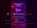 One-Line CSS Triangle 🤯 (No Images!)#shorts #shortsfeed #css #frontend #webdevelopment #viral