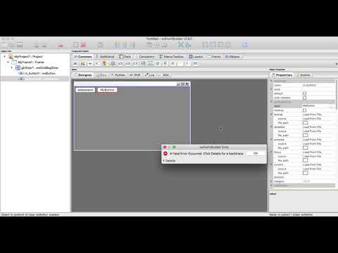 wxformBuilder Fatal Error Occured [Bug Report]