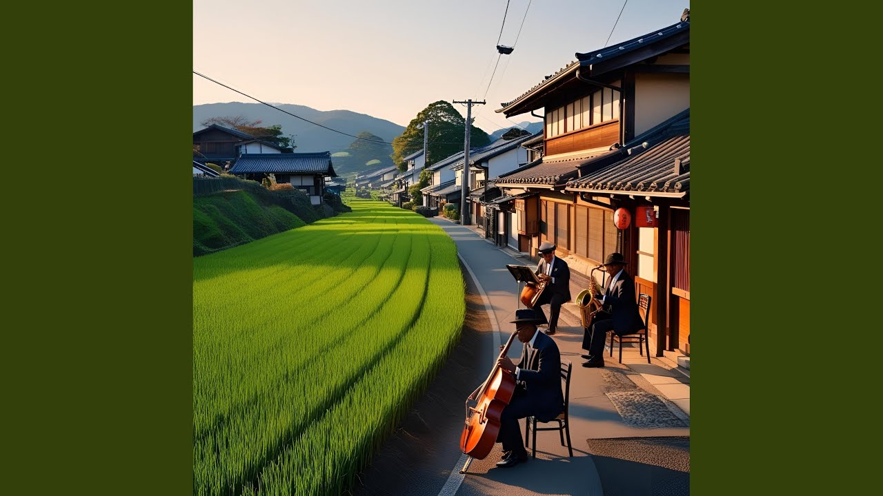 It's like green clouds and yellow sky.