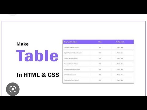 Css Tutorial in Hindi [part-25] Css   table tag(2023)