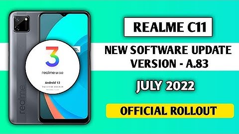 Realme C11 New software update A.83, New features, Realme C11 android 12, realme ui 3.0 update July