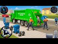 Garbage Trash Truck Realistic Simulator 3D - City Road Garbage Dumper Truck Driver- Android GamePlay