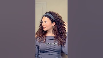 HEADBAND HAIRSTYLE HACK ON CURLY HAIR🫶🏼