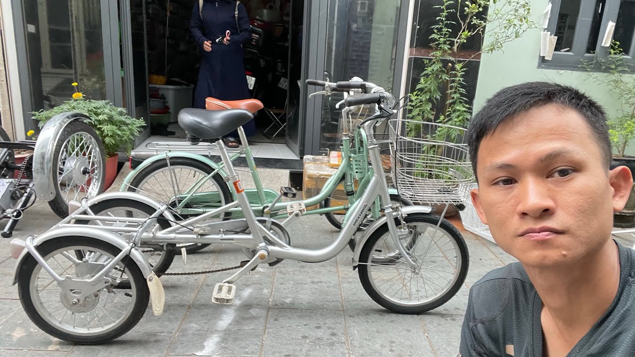 hướng dẫn sử dụng xe đạp 3 ba bánh cho người già người khuyết tật - xe đạp bãi nhật