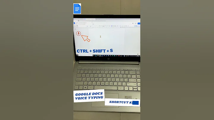 What is the shortcut for voice typing in Google Docs?