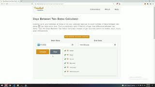 Days Between Two Dates Calculator screenshot 5