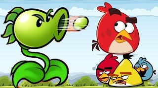 Angry Birds vs Peashooter - ANGRY BIRDS GET REKT BY PLANTS VS ZOMBIES screenshot 3
