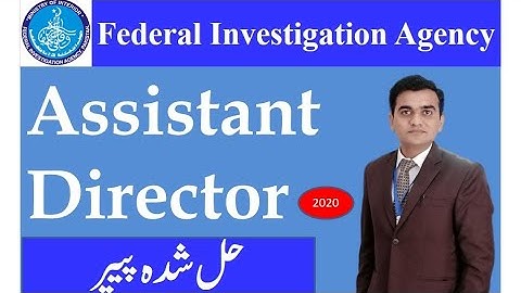 Today FIA AD Solved Paper | FIA Assistant Director Paper | Solved Paper with details | FPSC