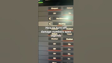 How to turn off damage numbers apex legends