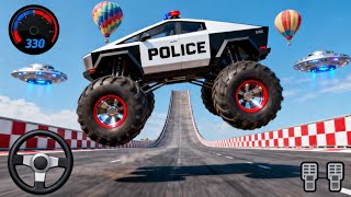 🚨 Police Monster Truck Mega Ramp|Extreme Car Racing Stunts 3D | Android Gameplay #4 screenshot 4