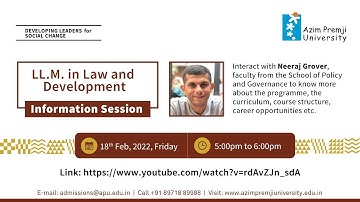 LLM in Law and Development - Open house
