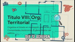 La Constitución Española explicada como un edificio 🏛️ | Mapa mental para opositores