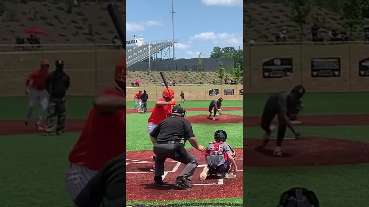 WATCH: Dirty pitch to strikeout the kid to get out the inning.🔥🔥 #maxpreps #baseball #sports #dirtypitch