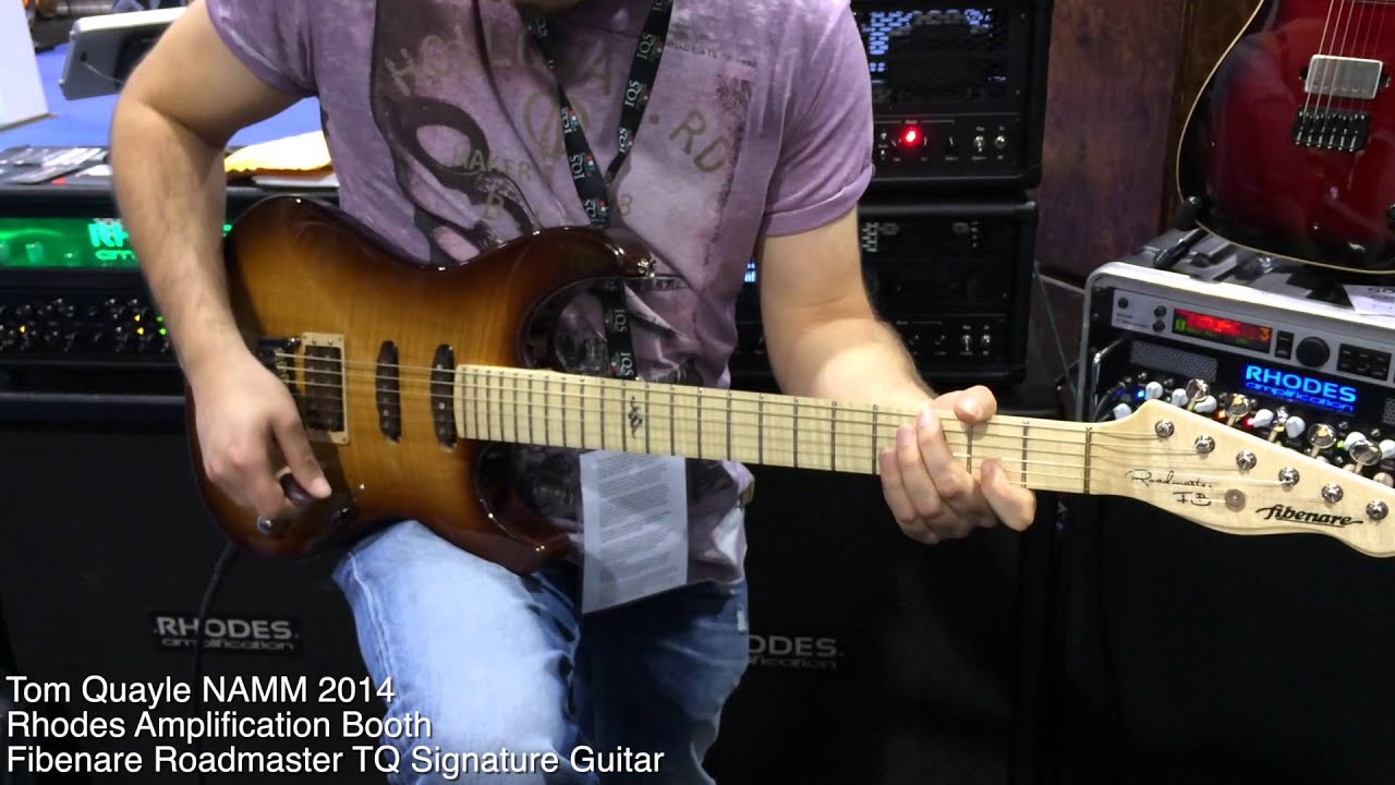 Rhodes Amplification Booth NAMM 2014 Tom Quayle (lots of notes