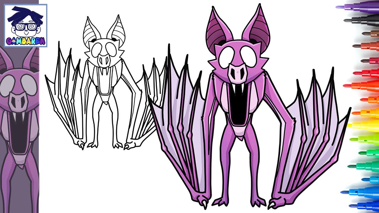 Cara Menggambar THE BAT from 99 Nights at the Forest | Games | step by ...