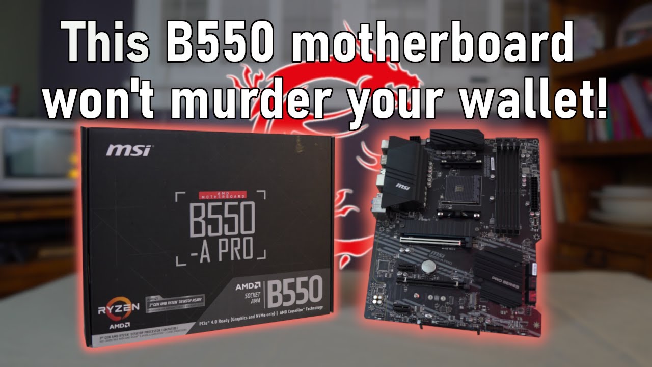 A first look at MSI B550 motherboards