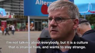 Is Germanys AFD racist BBC News
SUBCRIBE us for MORE : ►►► https://www.youtube.com/channel/UCYrJbk5QjZ4UPktFdAw8d6g?sub_confirmation=1 ◄◄◄
RETRIEVED FROM www.bbc.com
Germany’s anti-immigration party, the AFD, has beaten Chancellor Angela Merkel’s CDU party in a regional election. It took 21% of the vote. But is its rise down to patriotism and fears for the German way of life, or are its detractors right when they blame Islamophobia and racism? The BBC’s Paul Adams went to meet some party activists in Rostock. Is Germanys AFD racist BBC News
