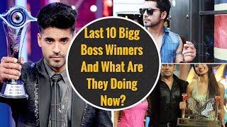 The Last 10 Bigg Boss Winners And What Are They Doing Now