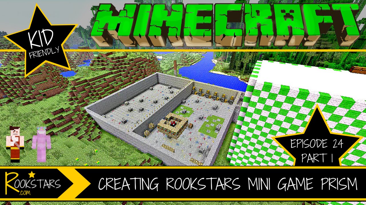 Minecraft - Creating Rookstars Mini Game Prism - Rookstars Minecraft World - Episode 24  Part 1