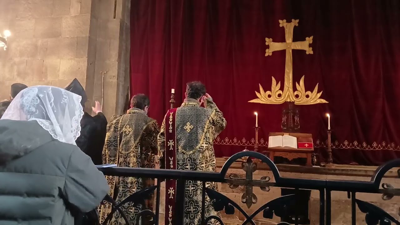 Տաթևի վանքում Տոն Սուրբ Հովհան Երուսաղեմացու, Օձնեցու, Որոտնեցու եւ Գրիգոր Տաթեւացու։ Մակար #սրբազան