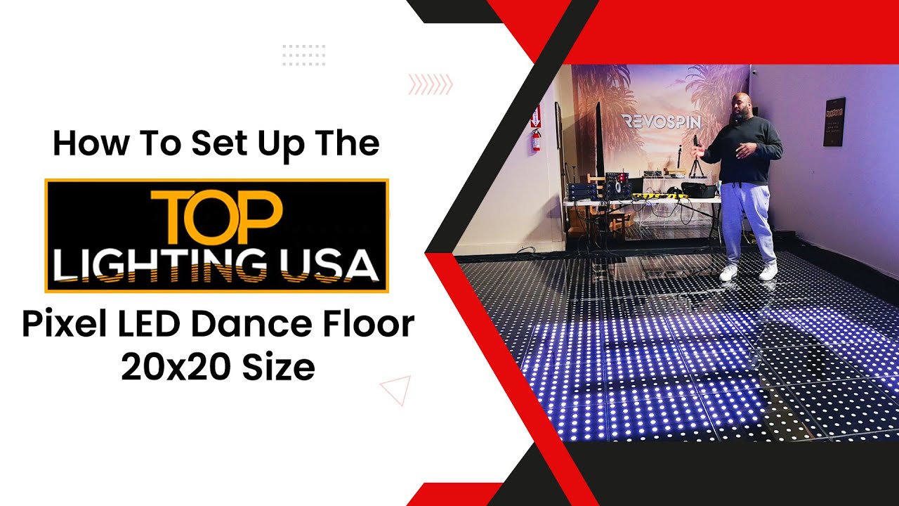 Walkthrough Of The Pixel LED Dance Floor With Ty At The RevoSpin LA Location!