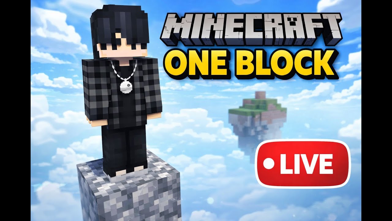 minecraft oneblock live stream - YouTube