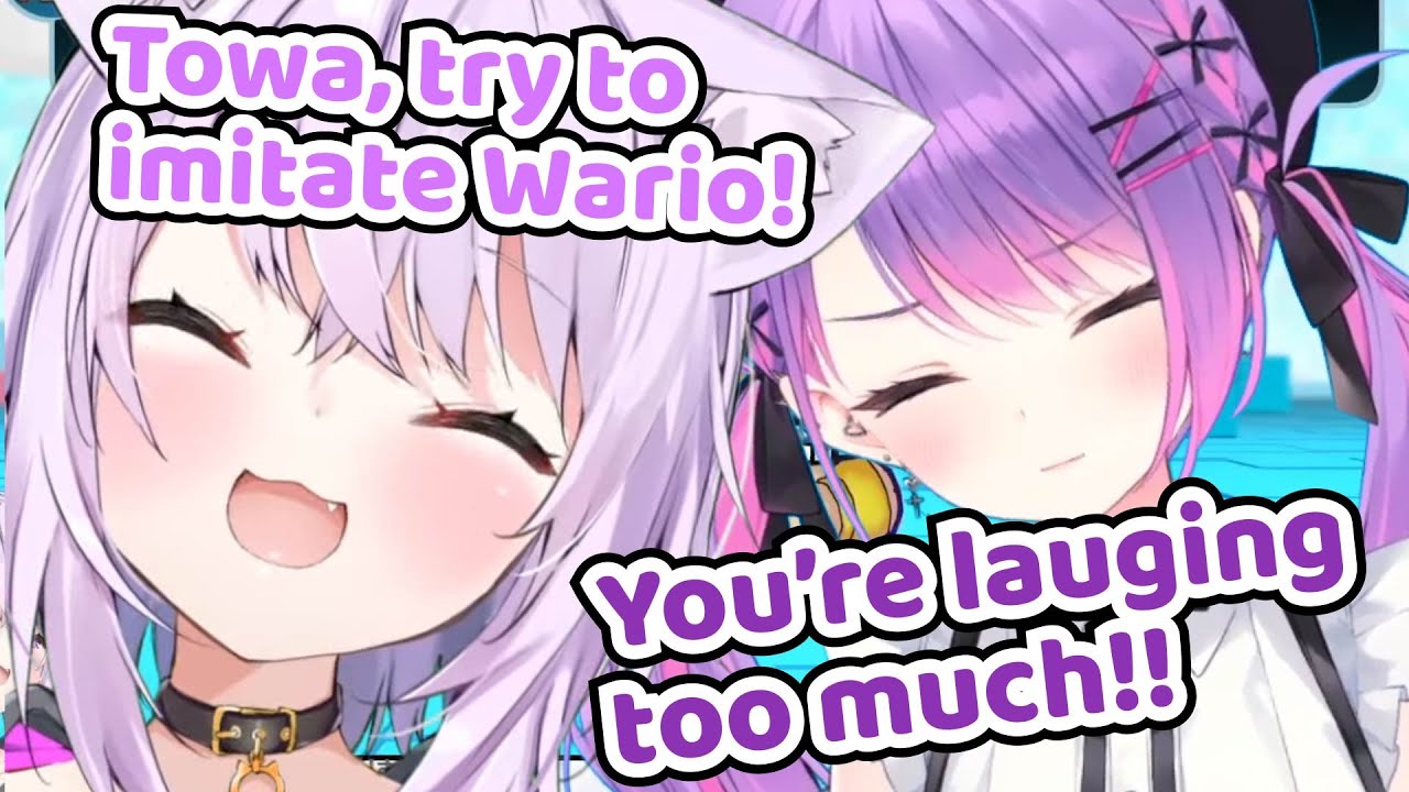 Okayu Can't Stop Laughing at Towa's Hilarious Impression【Hololive | Nekomata Okayu x Tokoyami Towa】