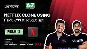[Premiere] Netflix Clone using HTML, CSS & JavaScript - Project | COMPLETE in 7 - Days