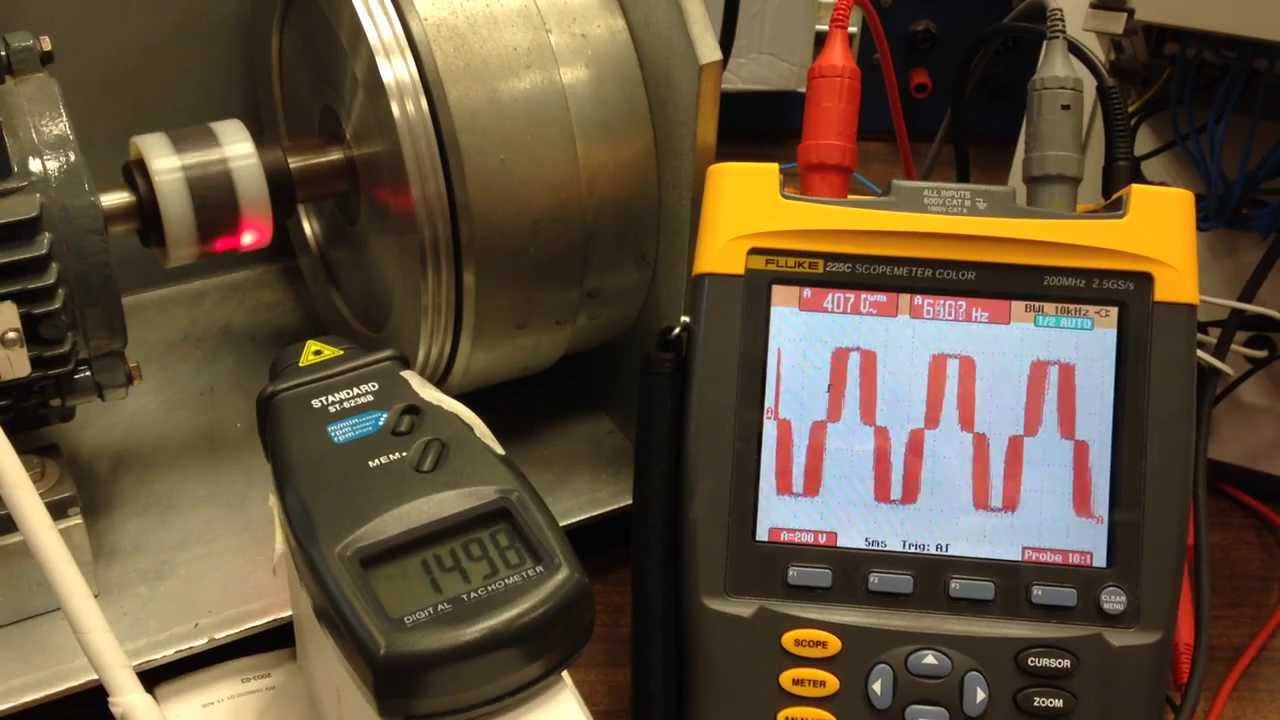 Regulación velocidad lazo cerrado motor asíncrono con variador