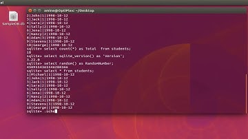 How To Use SQLite Functions On Ubuntu Linux