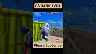 CS RANK 1VS4 🔥🎮🚀 || gaming #shorts #freefireindiacoming #freefire #totalgaming #lifeisbutadream
