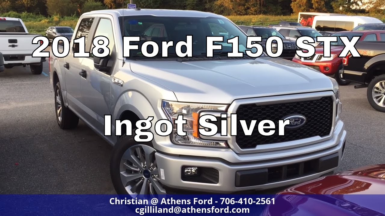 2018 Ford F150 Stx Ingot Silver Quick Walk Around Youtube