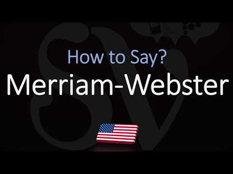 Vídeo: Com es pronuncia Merriam?