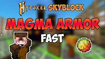 How to get MAGMA ARMOR fast in Hypixel Skyblock