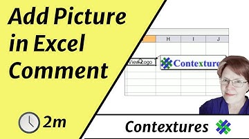 Add a Picture to an Excel Comment