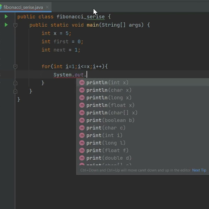 How To Print Fibonacci Series In Java| Java Program For Fibonacci ...
